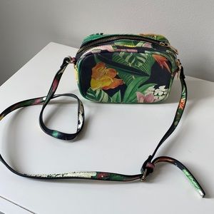 ZARA tropical crossbody bag purse